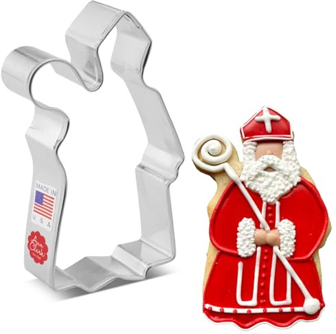 Keksausstecher Heiliger Nikolaus, St. Martin, Weihnachtsmann, 10,2 cm Ausstechform von Ann Clark USA