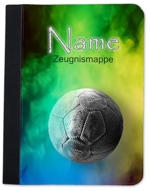 Maus-Design Zeugnismappe personalisiert Handball mit Name | Klarsichthüllen A4+, Urkundenmappe, Dokumentenmappe