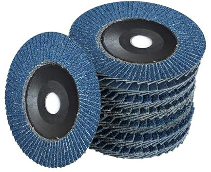 Oiieco Juego de 12 discos abrasivos de 75 mm, grano 40/60/80/120, para amoladora angular, metal, madera, acero inoxidable