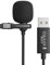 Cubilux USB Microphone for PC, Unidirectional High-Sensitivity USB A Lavalier Clip-On Mini Lapel MIC for Computer, Laptop, Recording, Skype, Zoom Meetings, Live Streaming, 4 Feet