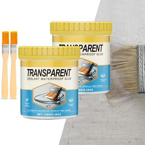 Ocea Cebone Waterproof Sealant, Transparent Waterproof Coating – 150g Clear Water-Based Sealant for Indoor & Outdoor Use, Invisible Water Proof Agent, Waterproofing Glue for Roofs, Walls, Metal (1)