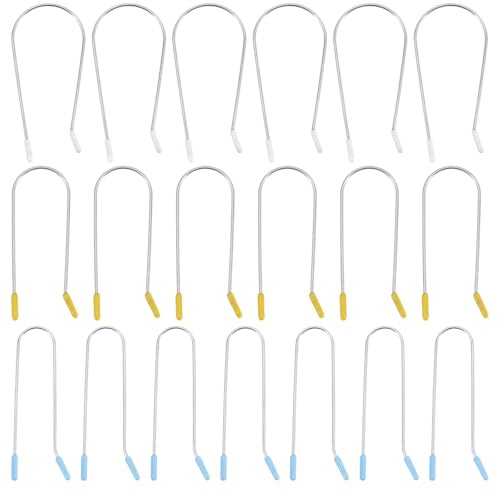 Alipis 48 pinces à cheveux chauffantes pinces de rechange pour bigoudis chauffants - 1,5&;, 1, 0,75 - en métal en forme de U pour bigoudis électriques