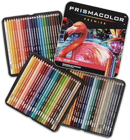 Crayon de couleur Prismacolor Premier Set 72/Tin-W/deux