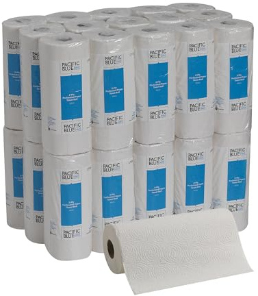 Georgia-Pacific Pacific Blue Select 2-Ply Perforated Roll Paper Towel, White, 85 Sheets Per Roll, 30 Rolls Per Case, 27385