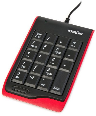 Kraun Tastierino Numerico Red Color