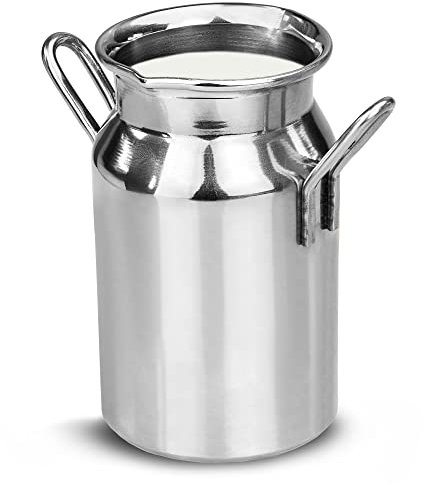 drinkstuff Stainless Steel Mini Milk Churn 4.75oz / 135ml - Novelty Cream Jug for Tea & Coffee Service