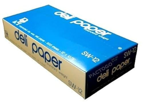 Durable Packaging 12 x 10.75 Dry Waxed Deli Paper Pop-Up Sandwich Food Wrap Sheets (Pack of 500)