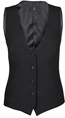 GREIFF damväst | Regular Fit | 4 knappar | 4 fickor | helfodrad