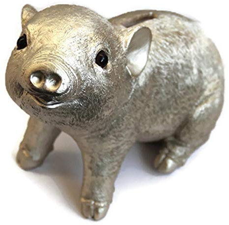 Bada Bing XXL Tier Spardose groß in Perlmutt Silber - Sparschwein zuckersüßes und niedlich - hochwertig und liebevoll verarbeitet - edles Geschenk für Kinder und Erwachsene - Geburtstag Hochzeit Deko