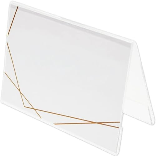 EH Design Tischaufsteller-Acryl in A-Form A4 I Praktischer Werbeaufsteller im Querformat aus Acrylglas, Transparenter und UV-beständiger Aufsteller zur Werbepräsentation von Flyern
