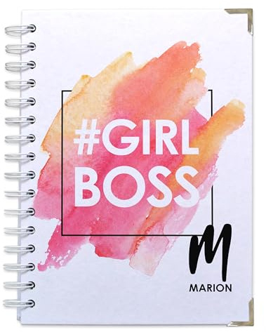 Feenstaub Notizbuch a5 Männer Frauen, Notizbuch personalisiert, Tagebuch mit Namen, bullet journal Ringbuch, journaling, Spiralbuch personalisiert, Notizbücher a5 kariert, dotted, Geschenk Kollegin