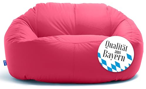 Bruni Lounge Sitzsack-Sofa in Pink – Indoor und Outdoor XXL Sitzsack-Lounge, Couch für 1-2 Personen