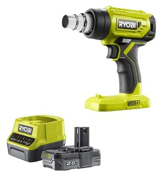 Pack RYOBI Pistolet à air chaud 18V R18HG-0-1 batterie 2.0Ah - 1 chargeur rapide RC18120-120