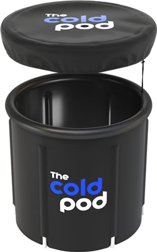 Eisbad Tonne für Athleten mit Abdeckung,tragbares Ice Bath tub für Kryotherapie, The Cold Pod Faltbare Aufblasbare badewanne für den Innen- und Außenbereich Erwachsene (75cm Pod)
