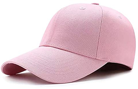 Etyepoh Baseball Cap für Herren und Damen, Unisex Verstellbare Basecap in Reiner Farbe, Einheitsgröße, Rosa