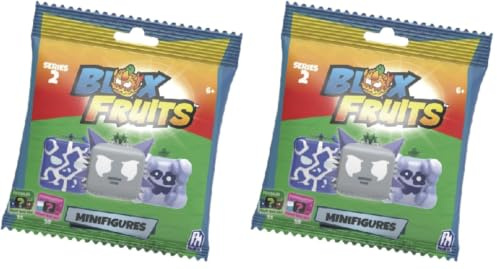 Blox Fruits Collectible Mini Figurines Blind Box, Rose (Lot de 2)