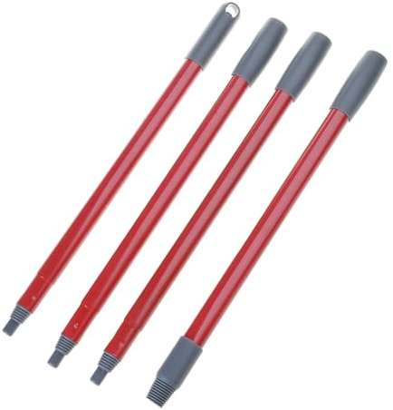 Laikoutd Postes De Limpieza Hierro Intercambiables para Sistemas Trapeadores Giratorios con Construcción Telescópica Fácil Almacenar Trapeador Metal Ajustable para Y Niños