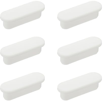 sourcing map 6 anillos de desbordamiento para fregadero, cubierta universal de desagüe de desbordamiento para fregadero, tapa de silicona para inserto en el agujero, tapas ovaladas para baño, cocina