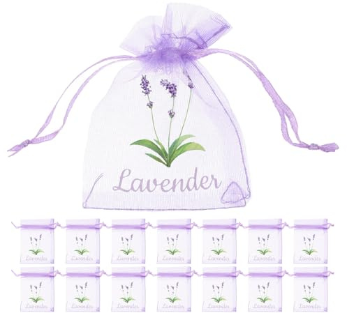 ROMISBABA 30pezzi Sacchetti di Rete Vuoti Coulisse per Lavanda Essiccata Spezie o Aromaterapia Organizzazione del Guardaroba e Profumazione della Casa