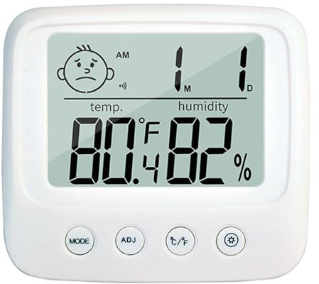 Indoor Hygrometers | Temperature Humidity Meter Room Hygrometer - Accurate Temperature Sensor, Easy to Read for Pet Reptile, Home, Greenhouse, Cellar, Bedroom
