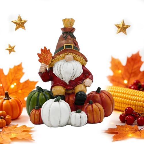 Générique Trädgårdstomte harts figur höst skörd Thanksgiving | Utomhus trädgårdstomtar för gård gräsmatta uteplats hem inomhusbord höst skörd thanksgiving festdekoration