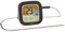 TFA Dostmann Digitales Grill- und Bratenthermometer, 14.1509.01, BBQ Thermometer, zum Grillen & im Backofen, mit farbigem Touchdisplay, Kunststoff, schwarz, (L) 72 x (B) 25 (49) x (H) 72 mm