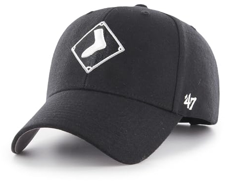 47 MLB Caps verstellbar Klettverschluss Baseball Kappe gebogener Schirm Teamlogo