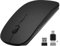 AE WISH ANEWISH mini Souris sans Fil Silencieux pour Laptop/Macbook/Tablet/Computer/Ordinateur Portable avec 2,4 GHz Wireless avec Nano-Récepteur Et Adaptateur USB C (Besoin de AAA Batterie)
