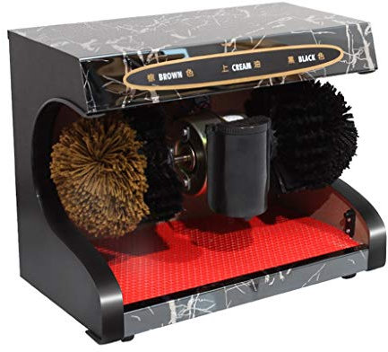 SXYKXYDL Cireuse à Chaussures Cireuse à Chaussures en Acier Inoxydable Type de Pied de lit Induction Automatique avec boîte à Huile pour Usage Domestique et Commercial (Couleur : C)