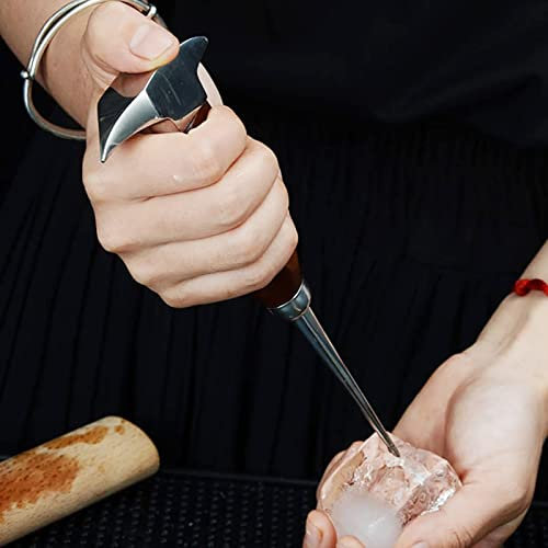 6,7-Zoll-Edelstahl-Eispickel für Küchenbars, Eispickel mit Sicherheitsholzgriff für Küchenbars, für Küchenbars, Zubehör, Werkzeuge