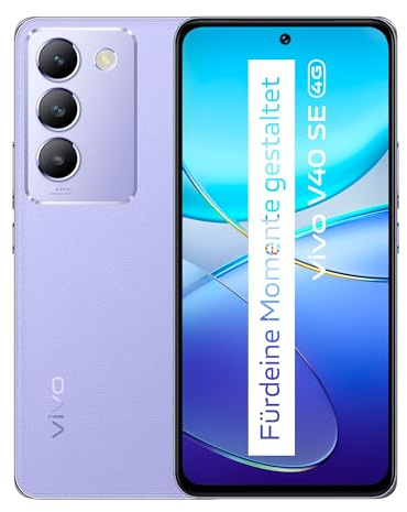 vivo V40 SE 5G Smartphone, 8GB + 256GB Android Mobiltelefon, 8GB + 8GB Erweiterter RAM, 6,67 120Hz AMOLED Display, 50MP Dreifachkamera, 5000 mAh Akku, 44W FlashCharge Telefon, Dual SIM Handy