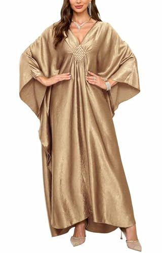 Orshoy Damen Kaftan Kleider Langes Strandkleid Bikini Cover Ups Maxi Strandponcho Maxikleid Vertuschungen Loungewear Sommerkleid Robe Sarong Pareo