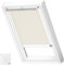 VELUX Original Store Occultant à Énergie Solaire, MK04, Beige Clair, Cadre Blanc