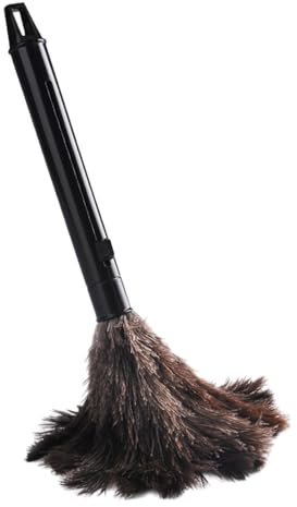 Duster – Piumino Duster | Microfibra | Tappo in silicone morbido | Manico lungo telescopico | Per la pulizia, ventilatore da soffitto alto a ragnatela per tettuccio auto, lavabile e pieghevole