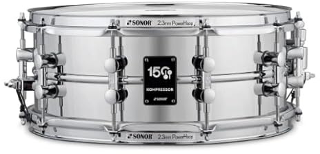 SONOR KS 14575 SDS KOMPRESSOR 14 x 5,75 Stahl Chrom 150TH Geburtstag Snare Drum