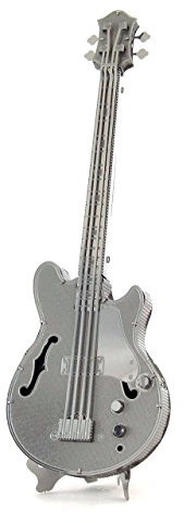 Fascinations Metal Earth MMS075 – 502732, elektrisk bassäng-gitarr, konstruktionsleksak, 1 metallkretskort, från 14 år