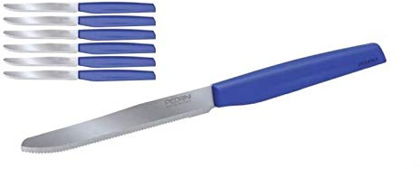 Pedrini IT Coltelli da Tavola, Acciaio, Blu, 28x9x2 cm