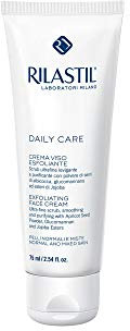 Rilastil Daily Care Crema Viso Esfoliante, Scrub Ultrafine Levigante e Purificante per una Pelle Luminosa, Formula Delicata di Origine Vegetale, Confezione da 75ml