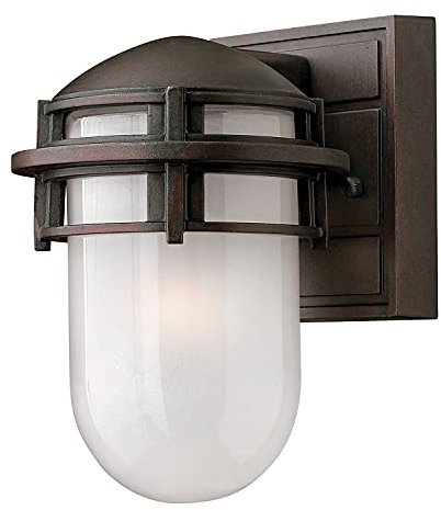 Licht-Erlebnisse Außen Wandlampe in Bronze Aluminium IP44 Maritim Außenbereich Terrasse Haustür Außenleuchte CAPALDI
