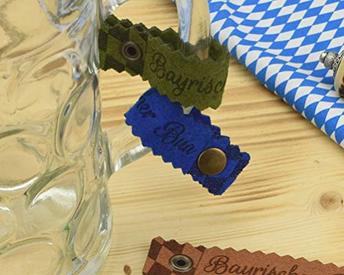 Henkelband 'Bayrischer Bua' - Oktoberfest Maß Maßkrugband - Farbe wählbar - 1 Stück
