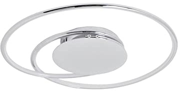 Lindby LED Ceiling Light Joline (Modern) in Silver Made of Metal for e.g. Living Room & Dining (1 Light Source,) from Ceiling lamp,