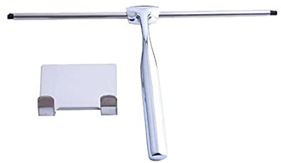 LaoZan Nettoyant pour Raclette à Vitre avec Essuie-Glace Crochet Raclette de Douche pour Salle de Bain et Sol (Style2(2Pcs),25.8 * 16.5 cm)