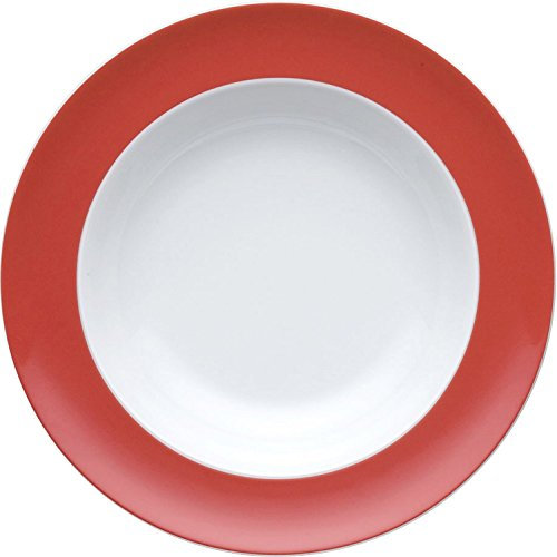 EKM Living Thomas 10850-408525-10323 Sunny Day New Red - Juego de platos hondos (2 unidades, 23 cm), color rojo