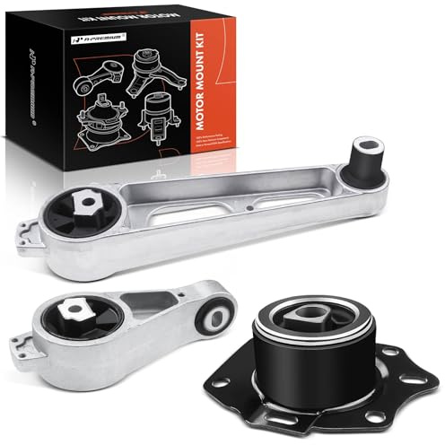 A-Premium 3PCS Front Right Upper Lower Engine Motor Mount Set Compatible with Chrysler 2001-2009 PT Cruiser & Dodge Neon & Plymouth Neon, 2.0L 2.4L