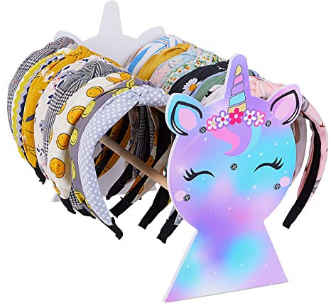 Beinou Haarreifen Ständer Haarbänder Halter Einhorn Hölzern Stirnbänder Aufbewahrung Haarband Ausstellungsstand Headband Holder Organizer