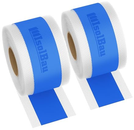 Isolbau Dichtband P2 Blau - 100 m Abdichtband Wasserdichtes Dichtungsband für Sanitär, Dusche, Bad, Fliesen, Balkon und Terrasse, Abdichtung für Innen- & Außenbereich - 120 mm