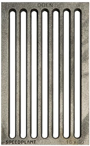 SPEEDPLANT Hochwertiger Ascherost 18 x 30 cm Ofenrost Kaminrost Liegerost Tafelrost Feuerrost - Premiumqualität, Stärke 13 mm