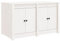vidaXL White Outdoor Kitchen Cabinet in Solid Pine Wood - Versatile Compact Storage Unit for Garden