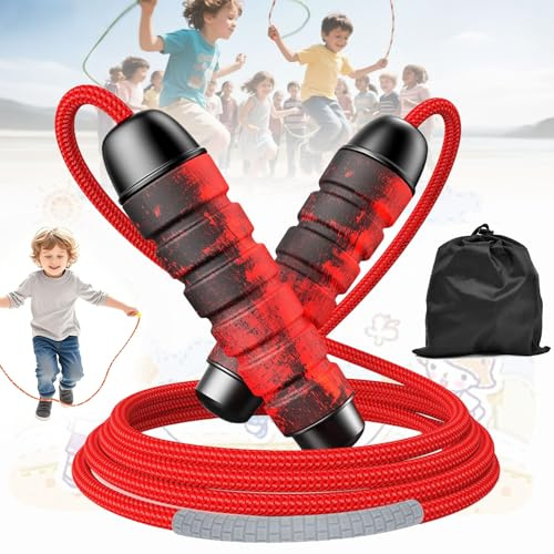 1 Stücke Springseil Erwachsene Fitness, Springseil Kinder, 3M Frei Einstellbares & Langlebiges Seilspringen Erwachsene Fitness, Rutschfestes Jump Rope Mit Tragtasche Für Kinder