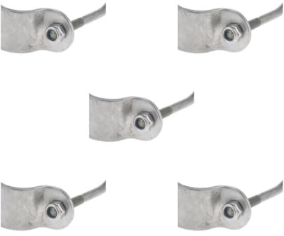 5 set di 90 morsetti di bloccaggio per tubi, in ferro zincato, da 1 a 2,5 cm